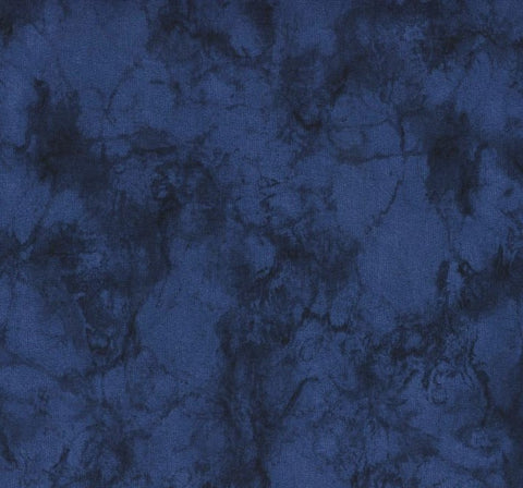 108 Inch Navy Marble Quilt Backing 3 Yard Piece Seamless