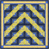 Easy Quilt Kit Yellow Brick Road French Country Pre-cut Fabrics Ready To Sew