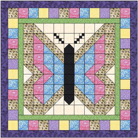 Quilt Kit Butterfly  Among Flowers /Precut/Ready to Sew!!