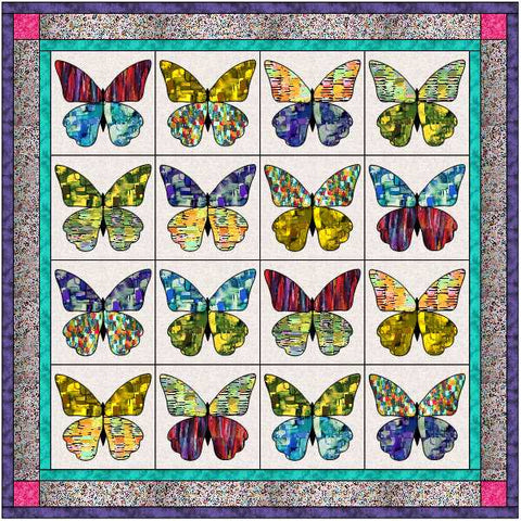 Quilt Kit Butterfly Dreams Applique/Pre-cut Fabrics Ready to Sew!!