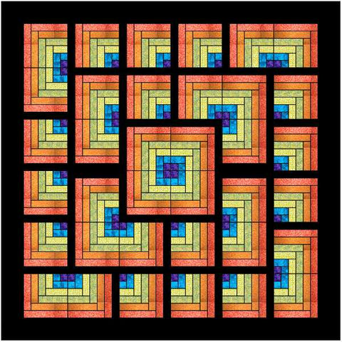 Quilt Kit/Carribean Sunset/Pre-cut Fabrics Ready To Sew