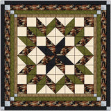 Quilt Kit Carpenter Wheel/ Hunter's Lodge/Pre-cut Fabric