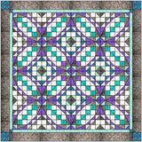 Quilt Kit  Clear Reflections Purple & Green/Precut/Ready to Sew!!