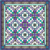 Quilt Kit  Clear Reflections Purple & Green Queen/Precut/Ready to Sew!!