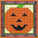Easy Quilt Kit Halloween Jack O Lantern and Witches/Pre-cut Fabric Ready To Sew