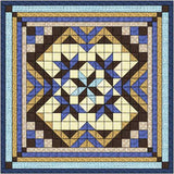 Easy Quilt Kit Heavens Variation Queen Blue/Brown/Precut/Ready to Sew