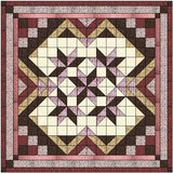 Easy Quilt Kit Heavens Variation Burgandy, Rose, Brown/Precut/Ready to Sew!!