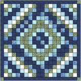 Nine Patch French Country Scrappy Diamond/Precut Fabrics Ready To Sew