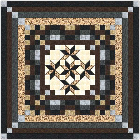 Nine Patch Starlily Neutral/Precut Fabrics Ready To Sew