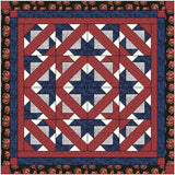 Easy Quilt Kit Path to the Stars Patriotic /Precut/Ready to Sew