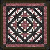 Easy Quilt Kit Path to the Stars Red/Black/White /Queen/Precut/Ready to Sew