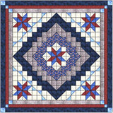 Patriotic Royal Medallion /Pre-cut Fabrics Ready To Sew