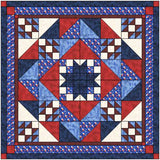 Easy Quilt Kit Star Medallion Patriotic/Precut/Ready to Sew!! 69" X 69"