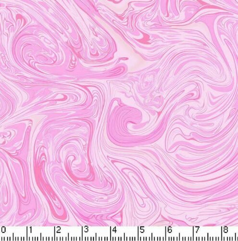108 Inch Pink Marbleicious Quilt Backing 3 Yard Piece Seamless