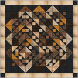 Easy Quilt Kit (Silk) Offset Neutrals/ Pre-cut Fabrics Ready To Sew