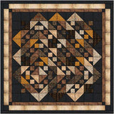 Easy Quilt Kit (Silk) Offset Neutrals Queen/ Pre-cut Fabrics Ready To Sew