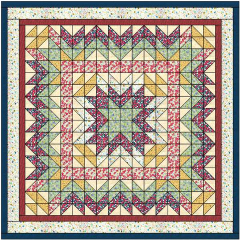 Quilt Kit/Strawberry Fields/Pre-cut Fabric Ready To Sew/Full