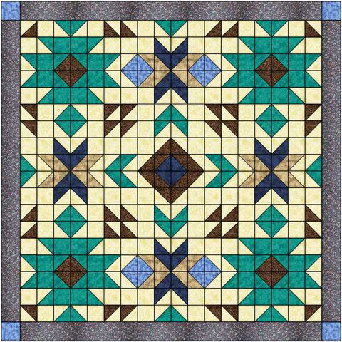 Quilt Kit/Southwestern Totem Full Size/Pre-cut Fabric Ready To Sew/Beautiful!
