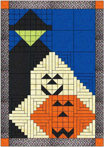Quilt Kit/Halloween Trick or Treat /Pre-cut Fabric Ready To Sew
