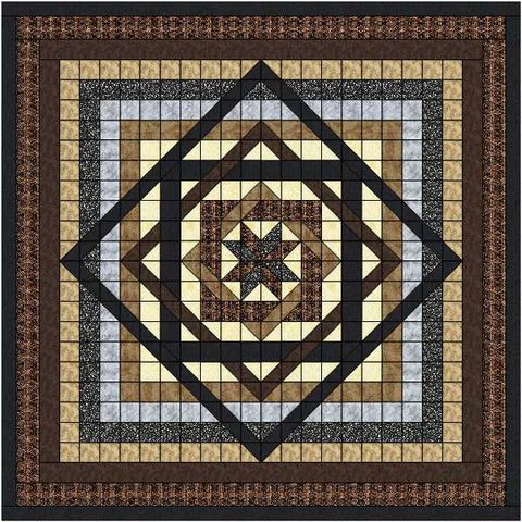 Easy Quilt KIt Tumbling Star Neutral Queen/Precut/Ready to Sew!!