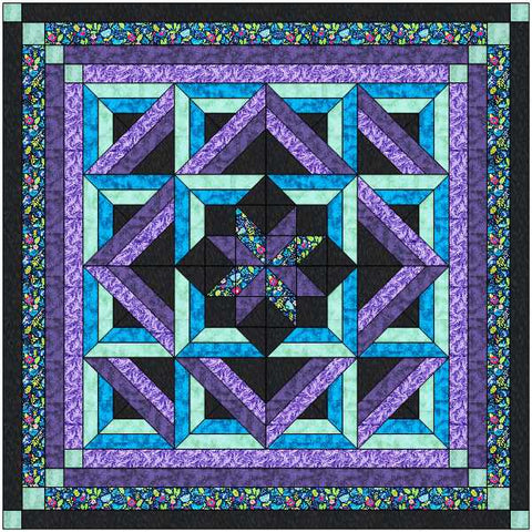 Twilight Lap Quilt 50" X 50" /Benartex/Pre Cut & Ready to Sew!!