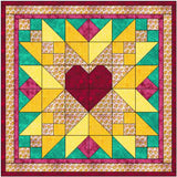 Quilt Kit Valentine Hearts a Bloom Quilt 60" x 60"