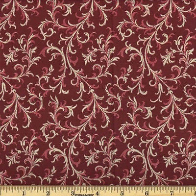 Flower Royalty Red/100% Cotton BY THE YARD!New Designs!!!