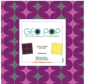Geo Pop by Christa Watson of Christa Quilts 42 10 X 10 inch Squares Layer Cake