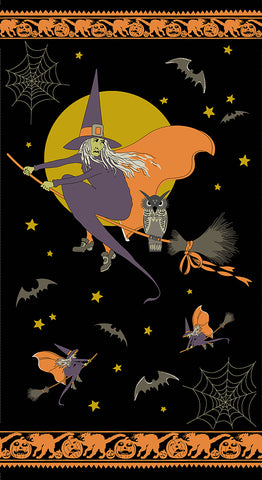 Witchypoo Dusk Panel/ Andover Fabric by Renee Nanneman