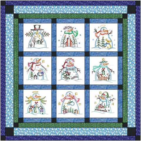 Quilt Kit Country Christmas/Ready2Sew/w Finished Embroidery Blocks