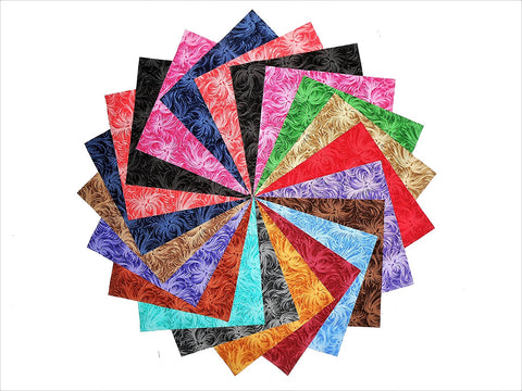 60 5 Inch Quilting Fabric Squares Charm Pack Daydream Textured Tonals