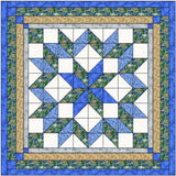 Quilt Kit Carpenter Wheel Dinosaur Mash! Pre-cut Fabric