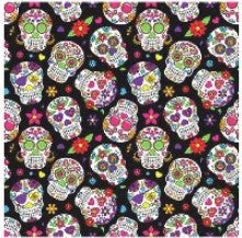Digitally Printed "Sugar Skulls" by MDG by the yard!!!!