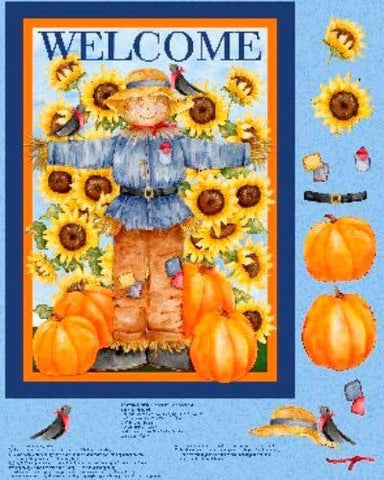 Quilting Welcome Autumn Panel with Backing