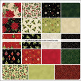 Quilt Kit Radiant Christmas with Holiday Charm fabric by Benartex/Full Size