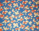 Quilt Kit Carpenter Wheel/ Blue and Brown/Pre-cut Fabric