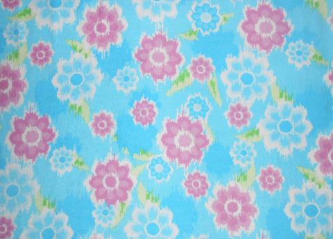 "Blue Floral" Flannel from Springs Creative by the yard