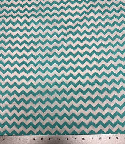 Turquoise Chevron by the yard/ from MDG