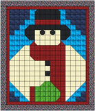 Easy Quilt Kit Jolly Snowman/Pre-cut Fabric Ready To Sew