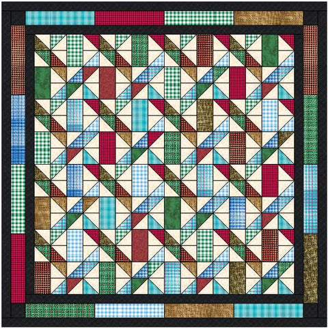 Easy Quilt Kit Ribbons & Bows Queen Size/Pre Cut & Ready to Sew!!