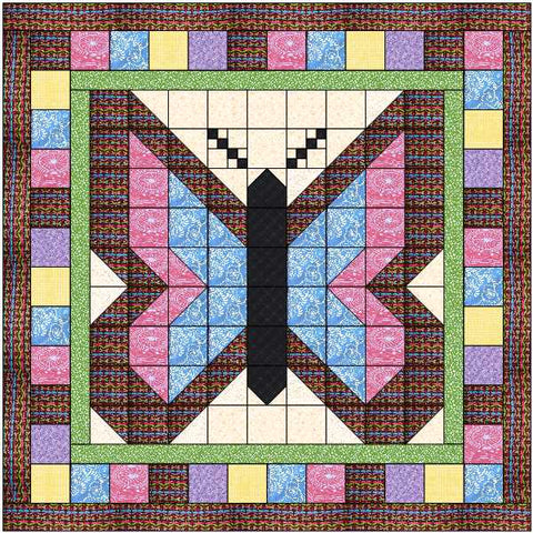 Quilt Kit Butterfly  Among Flowers /Precut/Ready to Sew!!