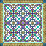 Quilt Kit  Clear Reflections Purple & Green/Precut/Ready to Sew!!