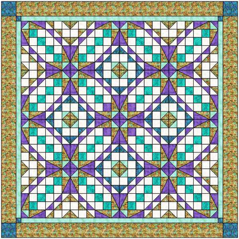  Material Maven Quilt Kit Uturns/Carribean Sunset