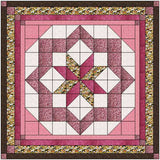 Quilt Kit/Constellation/Pinks/Brown/Pre-cut Fabrics Ready To Sew/EXPED ***