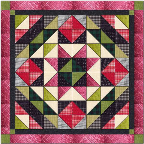 Quilt Kit Country Christmas Elegance/Precut Fabrics Ready To Sew