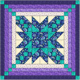 Quilt Kit/Elegant Star Purple PassionGorgeous/Pre-cut Fabrics Ready To Sew!