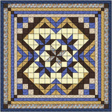 Easy Quilt Kit Heavens Variation Queen Blue/Brown/Precut/Ready to Sew