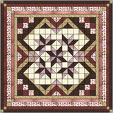 Easy Quilt Kit Heavens Variation Burgandy, Rose, Brown/Queen/Precut/Ready to Sew!!