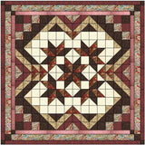 Easy Quilt Kit Heavens Variation Burgandy, Rose, Brown/Precut/Ready to Sew!!