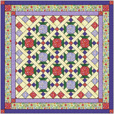 Jeweled Garden Quilt kit /Pre-cut Fabrics Ready To Sew